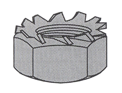 SCREWS - NUTS & WASH - NUTS - LOCK - KEP<br><font size= 3><b>1/4-20 K-Lock Nut (100)